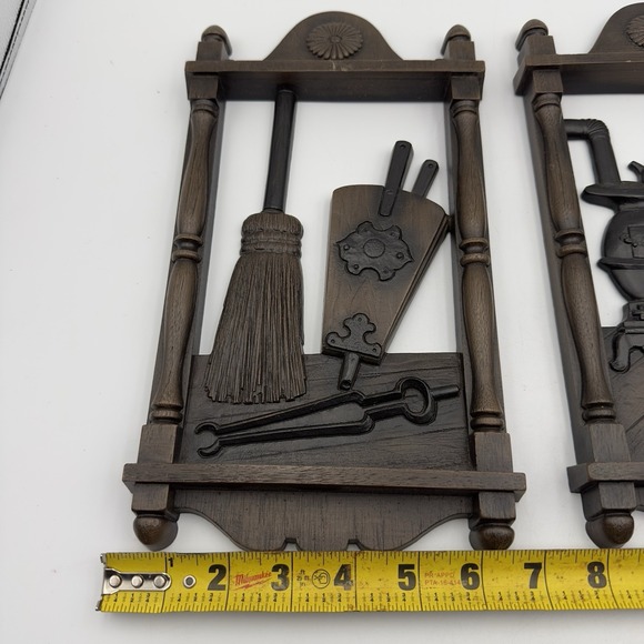 Vintage‎ 70's Homco Wall Hanging Plaques #7290 Country Living MCM Set Of 2 - Picture 3 of 7